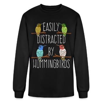 Hummingbird Hummingbirds - Men's Long Sleeve T-Shirt - black - Front