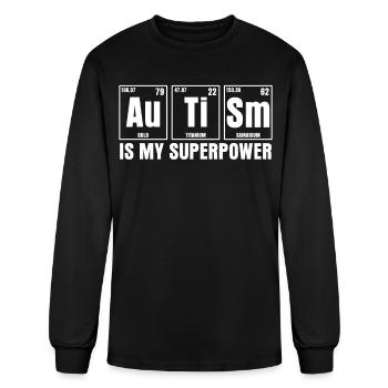 Autism Autist Joke Autistic - Men's Long Sleeve T-Shirt - black - Front