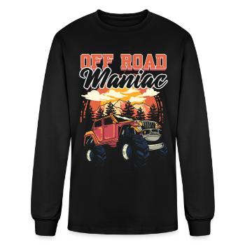 Off Road Maniac Offroading Off-Roading - Men's Long Sleeve T-Shirt - black - Front