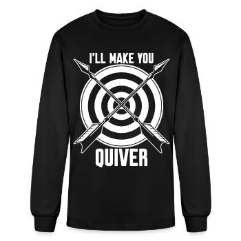 Archery Quiver Bow Shooting - Men's Long Sleeve T-Shirt - black - Front