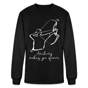 Bow Shooting Quiver Archery - Men's Long Sleeve T-Shirt - black - Front