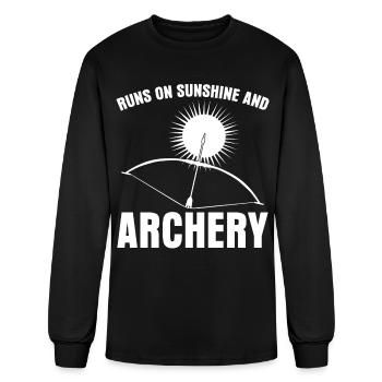 Archery - Men's Long Sleeve T-Shirt - black - Front