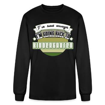Kindergarten Nursery School Playschool - Men's Long Sleeve T-Shirt - black - Front