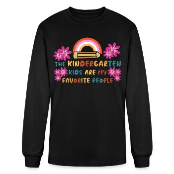 Kindergarten Teacher Nursery School - Men's Long Sleeve T-Shirt - black - Front