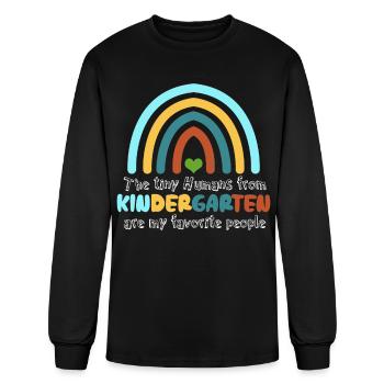 Nursery School Teacher Kindergarten - Men's Long Sleeve T-Shirt - black - Front