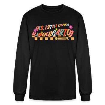 Nursery School Kindergarten - Men's Long Sleeve T-Shirt - black - Front