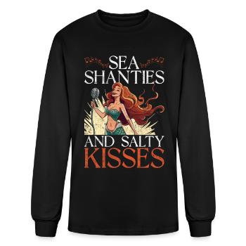 Sea Shanty Sea Shanties & Salty Kisses - Men's Long Sleeve T-Shirt - black - Front