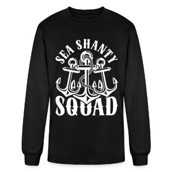 Sea Shanty Squad - Men's Long Sleeve T-Shirt - black - Front