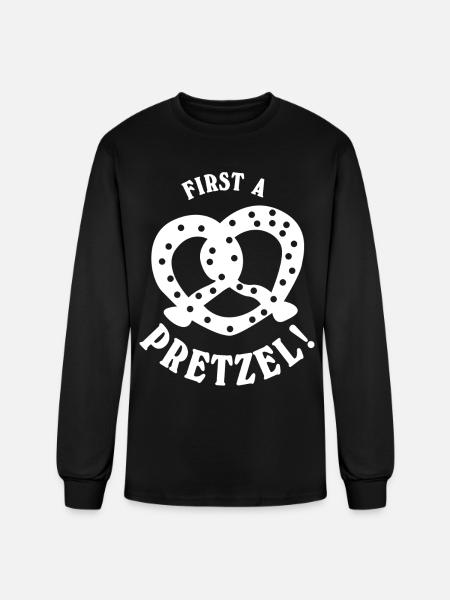 Pretzel Pretzels - Men's Long Sleeve T-Shirt - black