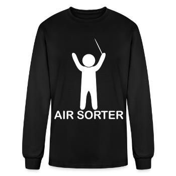 Conductor Air Sorter Conducting - Men's Long Sleeve T-Shirt - black - Front