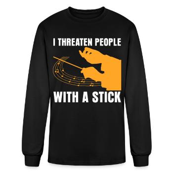 Conductor Conducting Orchestra Music - Men's Long Sleeve T-Shirt - black - Front