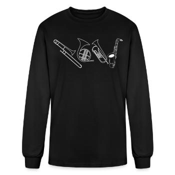 Brass Music Brass Instrument Trumpet - Men's Long Sleeve T-Shirt - black - Front