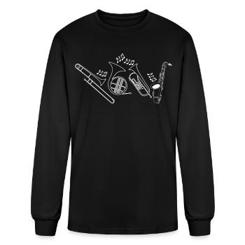 Brass Instrument Trumpet Brass Music - Men's Long Sleeve T-Shirt - black - Front