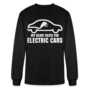 Electric Vehicle Electric Car - Men's Long Sleeve T-Shirt - black - Front