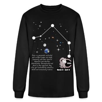 Aries constellation - Men's Long Sleeve T-Shirt - black - Front