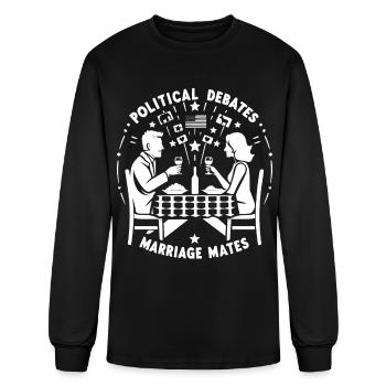 Political Debates Marriage Mates - Men's Long Sleeve T-Shirt - black - Front