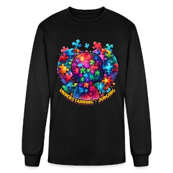 Autistic Autist Autism - Men's Long Sleeve T-Shirt - black - Front