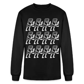 Mobile Phone Cellphone Smartphone - Men's Long Sleeve T-Shirt - black - Front