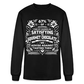 My guides are as satisfying as gourmet chocolate - Men's Long Sleeve T-Shirt - black - Front