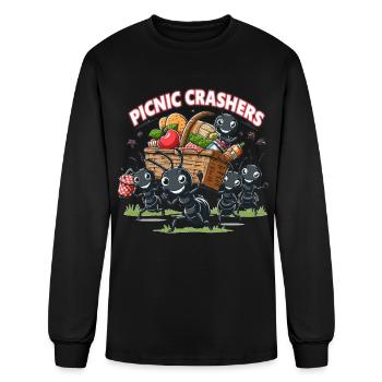 Picnic crashers - Men's Long Sleeve T-Shirt - black - Front