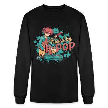 K-Pop Korean Music Fueled By K-Pop - Men's Long Sleeve T-Shirt - black - Front
