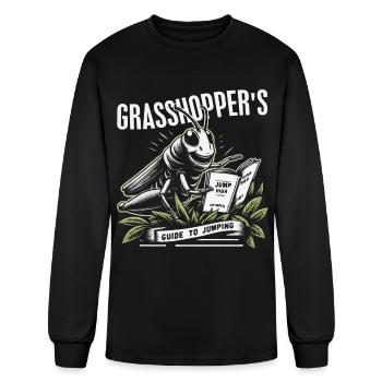 Grasshopper's Guide to Jumping - Men's Long Sleeve T-Shirt - black - Front