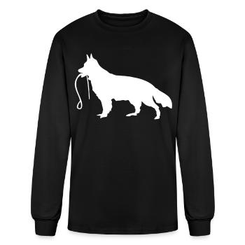 Shepherd Dog Leash German Shepherd - Men's Long Sleeve T-Shirt - black - Front