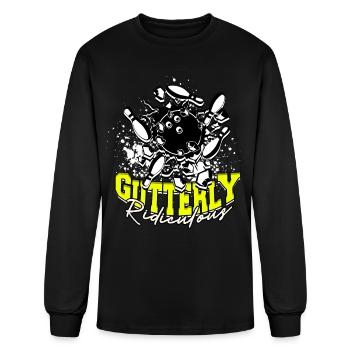 Bowling Gutterly Ridiculous - Men's Long Sleeve T-Shirt - black - Front