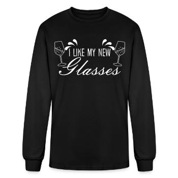 Wine Glasses Wine Drinker Vino - Men's Long Sleeve T-Shirt - black - Front