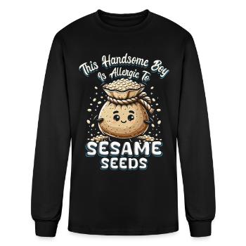 Seed Allergy llergic To Seeds - Men's Long Sleeve T-Shirt - black - Front