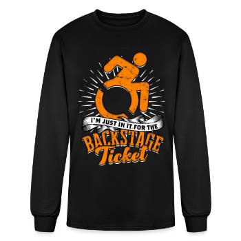 Paraplegic Wheelchair Handicap - Men's Long Sleeve T-Shirt - black - Front