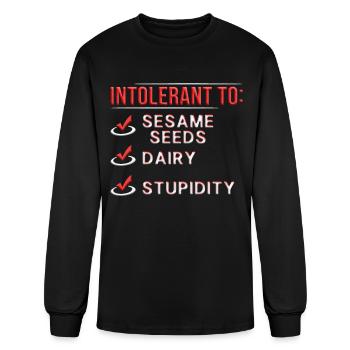 Seed Allergy Intolerant To Seeds - Men's Long Sleeve T-Shirt - black - Front