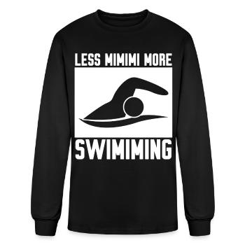 Triathlon Swimmer Swimming - Men's Long Sleeve T-Shirt - black - Front