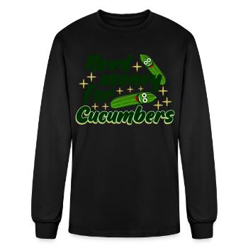 Cucumber Cucumbers Pickles - Men's Long Sleeve T-Shirt - black - Front