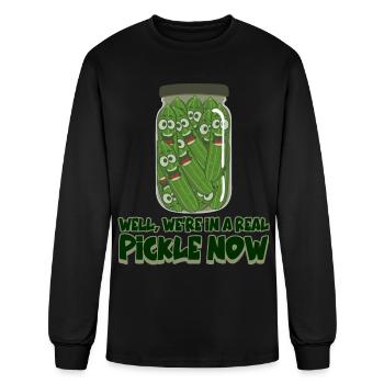 Pickle Jar Cucumber Cucumbers Pickles - Men's Long Sleeve T-Shirt - black - Front