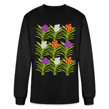 Orchids Phalaenopsis Flowers Orchid - Men's Long Sleeve T-Shirt - black - Front