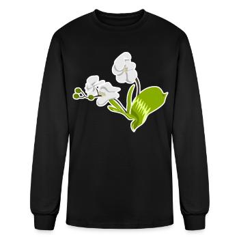 Orchid Phalaenopsis Orchids Flowers - Men's Long Sleeve T-Shirt - black - Front