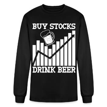 Stocks Stock exchange Capitalism Trader - Men's Long Sleeve T-Shirt - black - Front