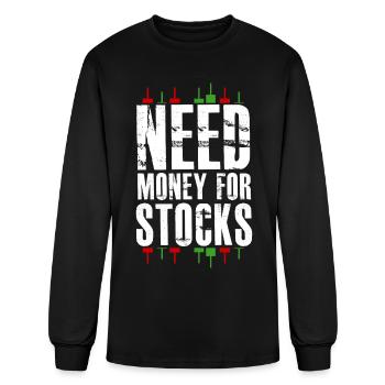 Trader Stocks Stock exchange Capitalism - Men's Long Sleeve T-Shirt - black - Front