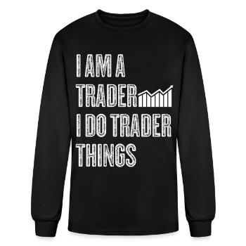 Stocks Stock exchange Capitalism Trader - Men's Long Sleeve T-Shirt - black - Front
