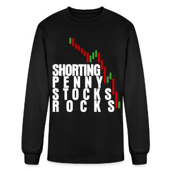 Trader Capitalism Stocks Stock exchange - Men's Long Sleeve T-Shirt - black - Front