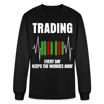 Capitalism Stocks Trader - Men's Long Sleeve T-Shirt - black - Front