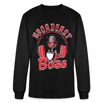 Podcast Podcaster Podcasting - Men's Long Sleeve T-Shirt - black - Front