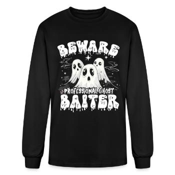 Ghost Bait Halloween Parapsychology - Men's Long Sleeve T-Shirt - black - Front
