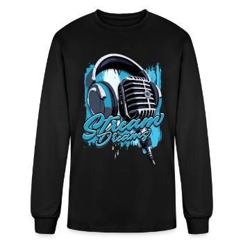 Podcast Podcaster Podcasting - Men's Long Sleeve T-Shirt - black - Front