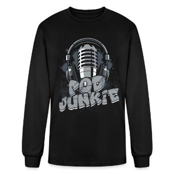 Podcast Podcaster Podcasting - Men's Long Sleeve T-Shirt - black - Front