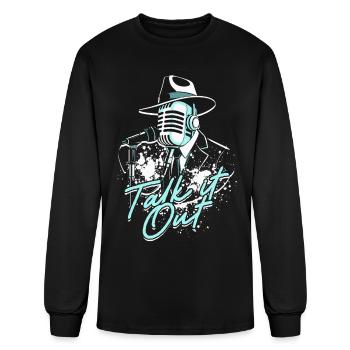 Podcast Podcaster Podcasting - Men's Long Sleeve T-Shirt - black - Front