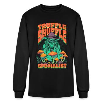 Mushroom Picker Fungi Truffle Shuffle Specialist - Men's Long Sleeve T-Shirt - black - Front