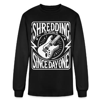 Shredding or Trying To Since Day One - Men's Long Sleeve T-Shirt - black - Front