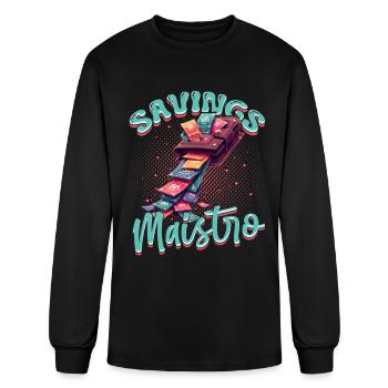 Couponing Coupon Coupons Savings Maestro - Men's Long Sleeve T-Shirt - black - Front